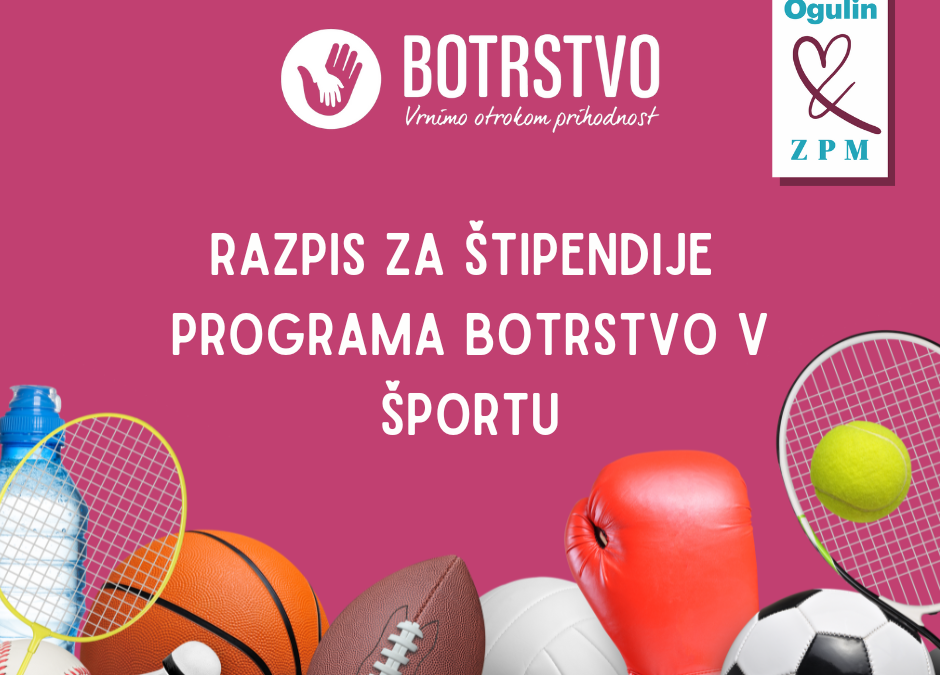 Razpis za štipendije programa Botrstvo v športu