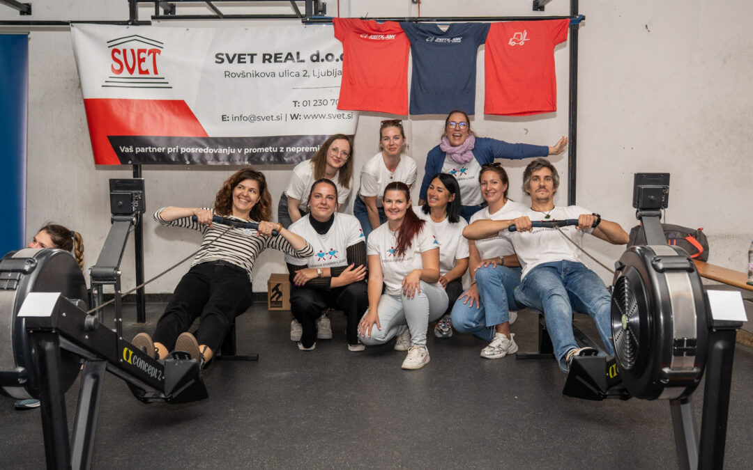 Na tradicionalnem CrossFit 24-urnem dobrodelnem veslanju zbrali več kot 13.000 evrov za družine v stiski