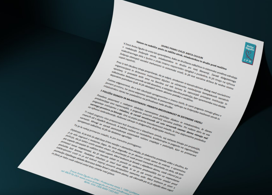 (JAVNO PISMO) Sistem ne zadošča: poziv za zaščito otrok, mladostnikov in družin pred revščino
